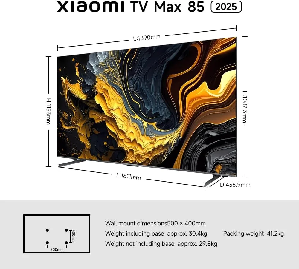 Xiaomi ELA5732GL Xiaomi TV Max 85 2025 view 2