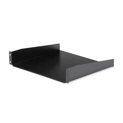 Startech.Com 19in Universal Server Rack Cabinet Shelf StarTech.com Universal CABSHELF 2U Rack-mountable Rack Shelf - 482.60 mm Rack Width - Black - TAA Compliant - Cold-rolled Steel (CRS) - 20 kg Static/Stationary Weight Capacity