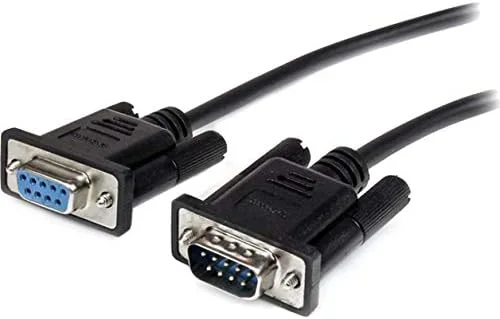 Startech.Com 3m Straight Through Serial Cable M/F BK StarTech.com 3m Black Straight Through DB9 RS232 Serial Cable - M/F - First End: 1 x 9-pin DB-9 RS-232 Serial - Male - Second End: 1 x 9-pin DB-9 RS-232 Serial - Female - Extension Cable - Shielding - Nickel Plated Connector - 28 AWG - Black view 2