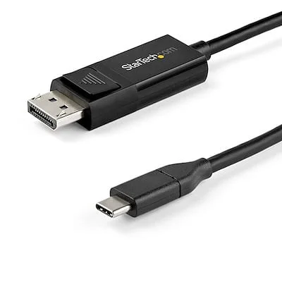 Startech.Com Cable - USB C to DP 1.4 - 1 m - 8K 30 StarTech.com 3ft (1m) USB C to DisplayPort 1.4 Cable 8K 60Hz/4K - Reversible DP to USB-C or USB-C to DP Video Adapter Cable HBR3/HDR/DSC~1m (3 ft.)USB C to DisplayPort 1.4 Cable 8K 60Hz/4K - Reversible DP to USB-C or USB-C to DP Video Adapter Cable HBR3/HDR/DSC - Cable for Audio/Video Device, Monitor, MAC, Mobile Device - First End: 1 x 24-pin USB 3.1 (Gen 1) Type C - Male - Second End: 1 x 20-pin DisplayPort 1.4 Digital Audio/Video - Male - 32.