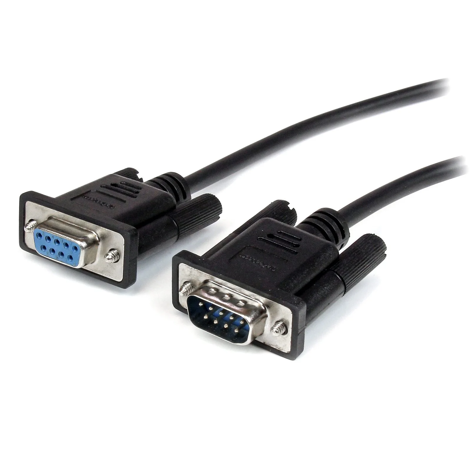 Startech.Com 2M STRAIGHT THROUGH SERIAL CABLE M/F BK StarTech.com 2m Black Straight Through DB9 RS232 Serial Cable - M/F - First End: 1 x 9-pin DB-9 RS-232 Serial - Male - Second End: 1 x 9-pin DB-9 RS-232 Serial - Female - Extension Cable - Shielding - Nickel Plated Connector - Black view 3