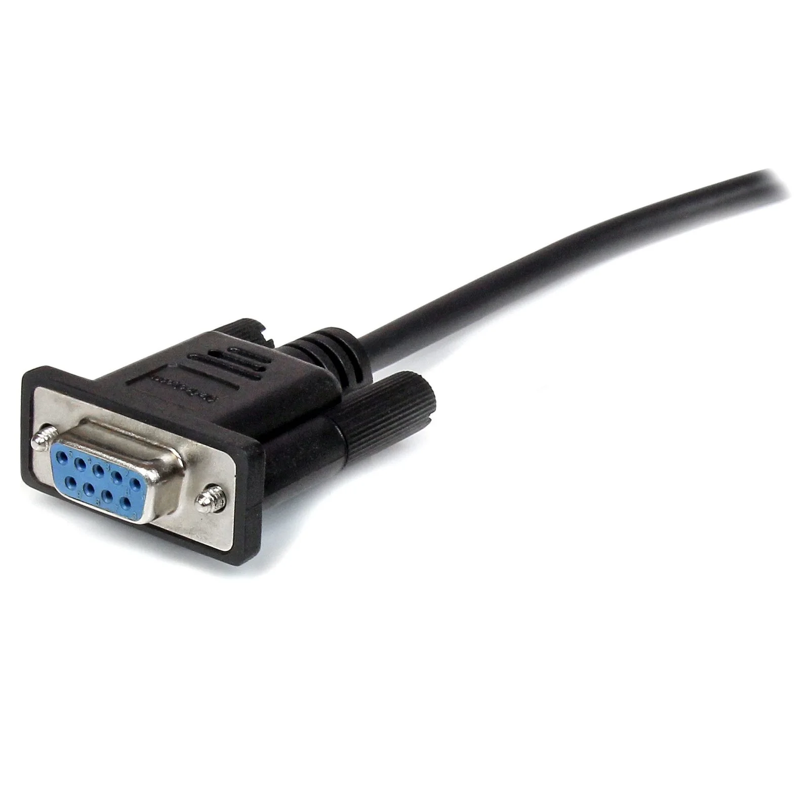 Startech.Com 2M STRAIGHT THROUGH SERIAL CABLE M/F BK StarTech.com 2m Black Straight Through DB9 RS232 Serial Cable - M/F - First End: 1 x 9-pin DB-9 RS-232 Serial - Male - Second End: 1 x 9-pin DB-9 RS-232 Serial - Female - Extension Cable - Shielding - Nickel Plated Connector - Black