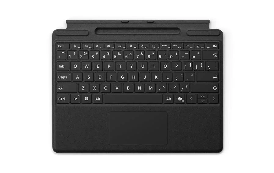 Microsoft Surf Pro Keyboard Blk Microsoft Keyboard/Cover Case Microsoft Surface Pro 8, Surface Pro 9, Surface Pro X, Surface Pro 10, Surface Pro 11 Tablet - Black - Stain Resistant