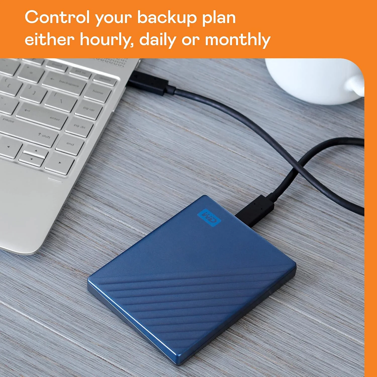 Western Digital WDBFTM0050BBL-WESN My Passport Ultra - 5TB (Blue) USB-C view 3
