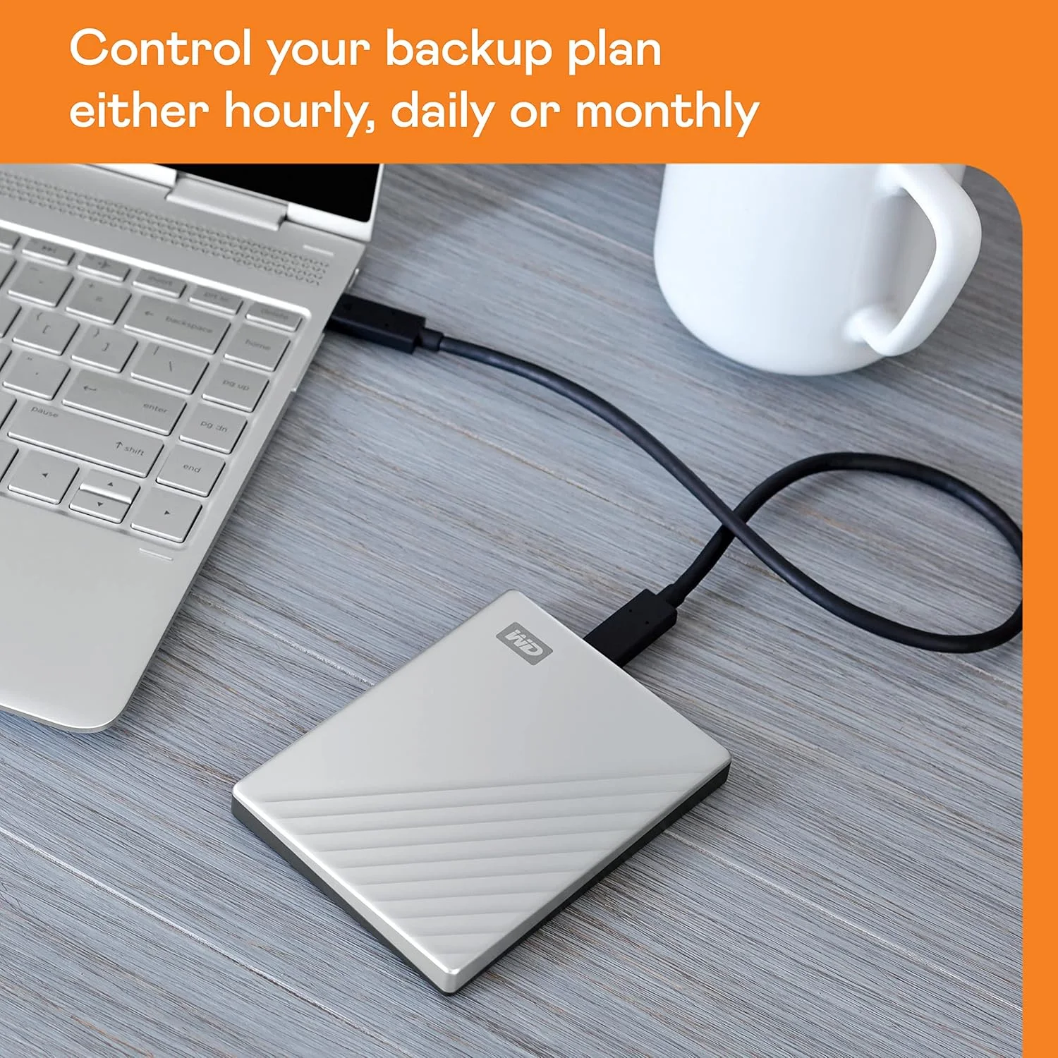 Western Digital WDBFTM0040BSL-WESN My Passport Ultra - 4TB (Silver) USB-C view 4