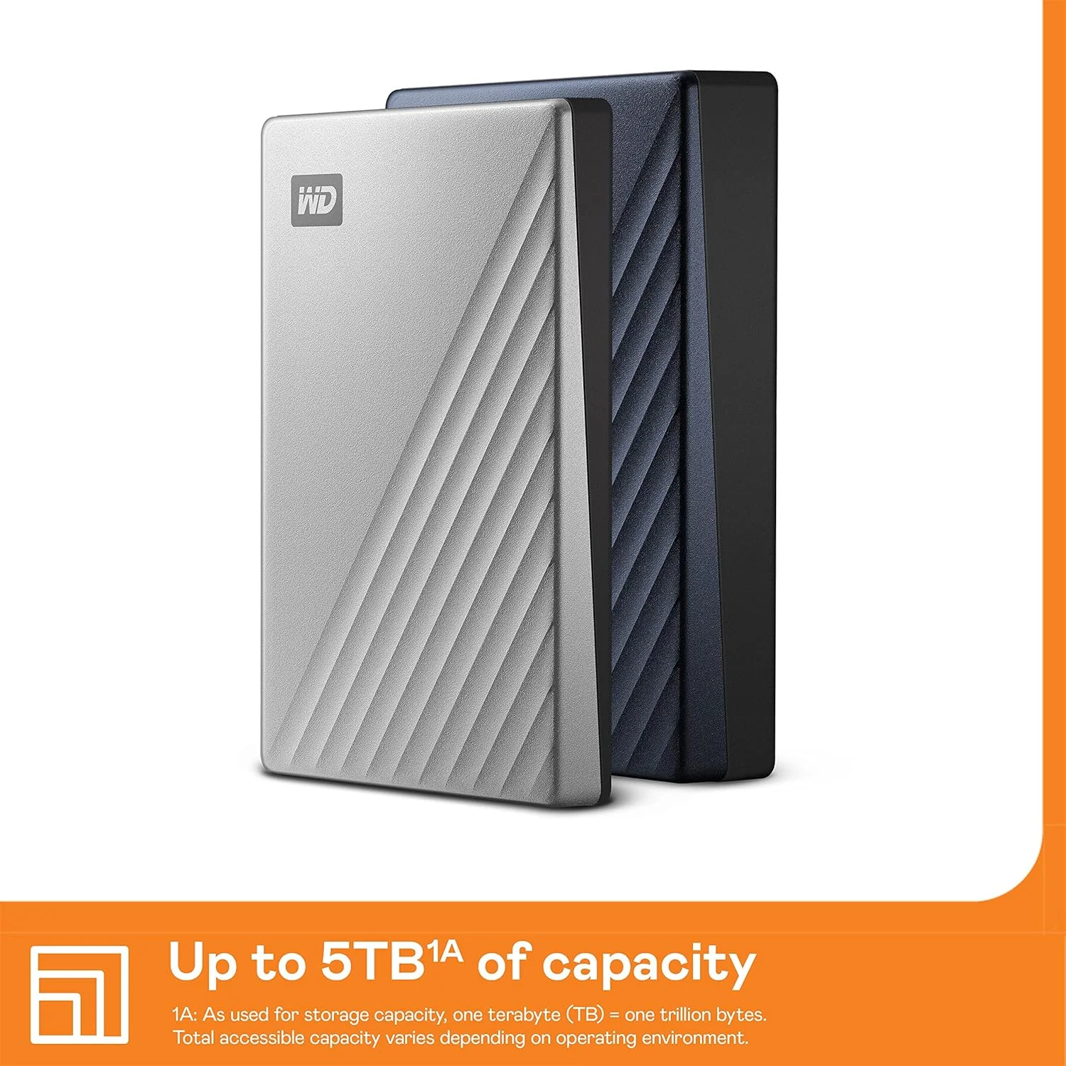 Western Digital WDBFTM0040BSL-WESN My Passport Ultra - 4TB (Silver) USB-C view 2