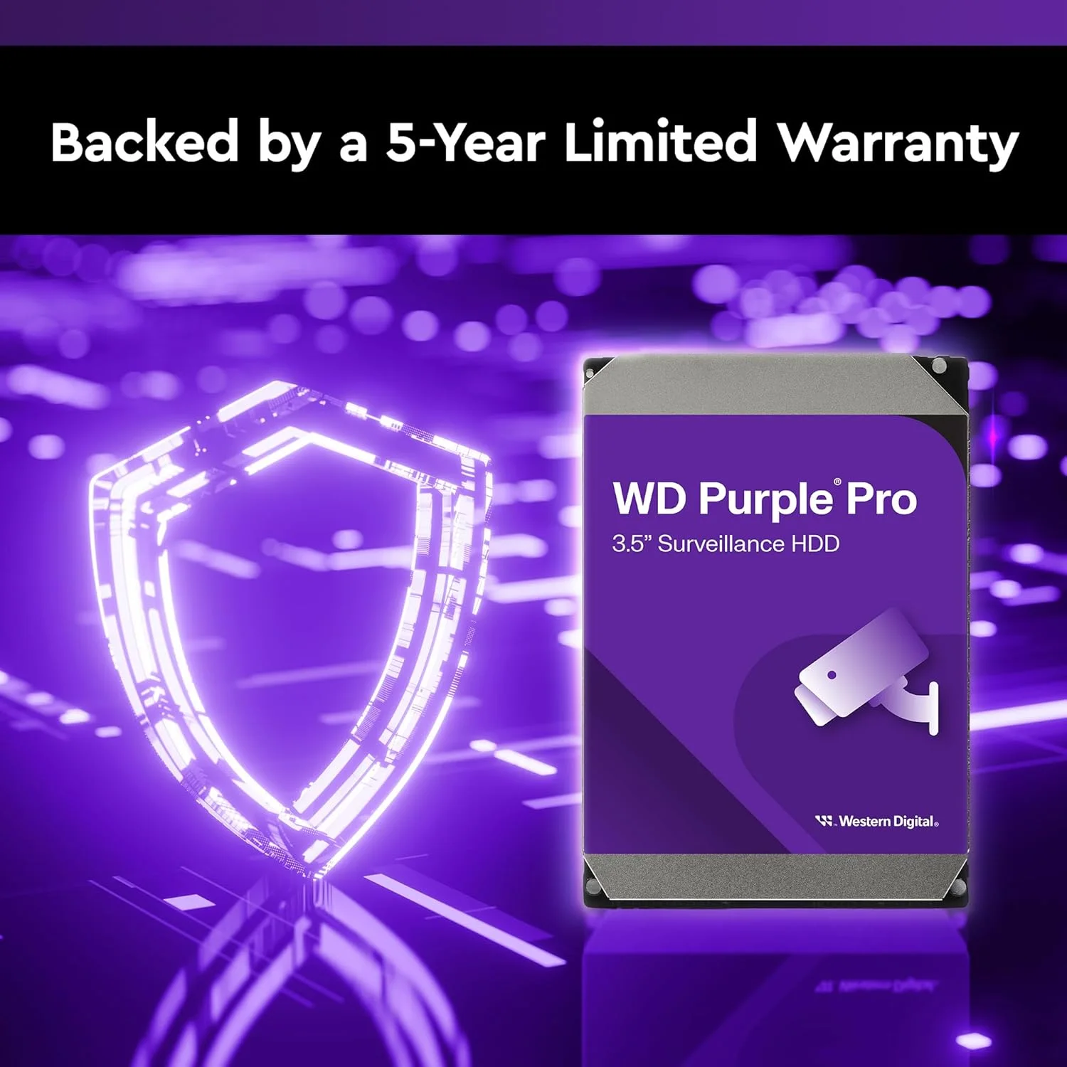 Western Digital WD221PURP WD Purple Pro 3.5" 22TB Surveillance HDD 512MB 7200RPM SATA