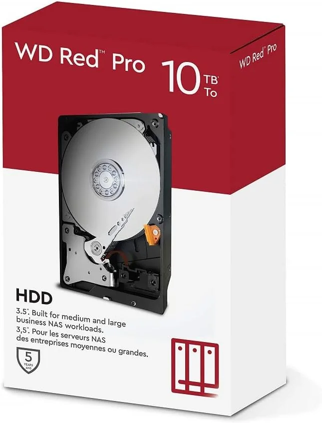 Western Digital WD103KFBX WD Red Pro 3.5" 10TB NAS HDD 256MB 7200RPM SATA
