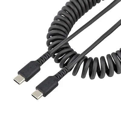 Startech.Com USB C Charging Cable - 50cm (20in) Coil StarTech.com 50.80 cm USB-C Data Transfer Cable - 1 - Cable for Mobile Device, iPad Pro, iPad mini - First End: 1 x 24-pin USB 2.0 Type C - Male - Second End: 1 x 24-pin USB 2.0 Type C - Male - 480 Mbit/s - Shielding - Nickel Plated Connector - 22/32 AWG - Black