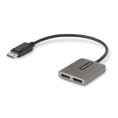 Startech.Com 2-PORT DISPLAYPORT MST HUB DUAL 4K 60HZ StarTech.com Signal Splitter - Plastic - 3840 × 2160 - DisplayPort - USB