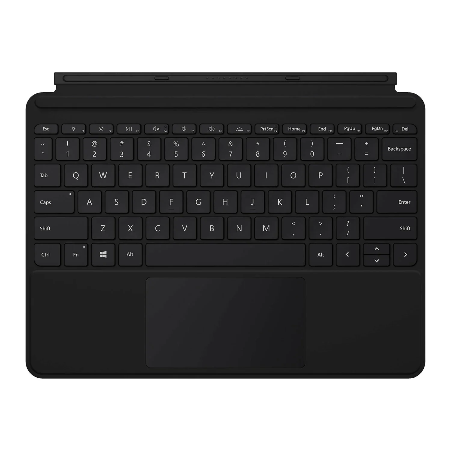Microsoft SURFACE GO TYPE COVER N BLACK Microsoft Type Cover Keyboard/Cover Case Microsoft Surface Go 2, Surface Go Tablet - Black - Stain Resistant - MicroFiber Body - 190 mm Height x 248 mm Width x 4.6 mm Depth