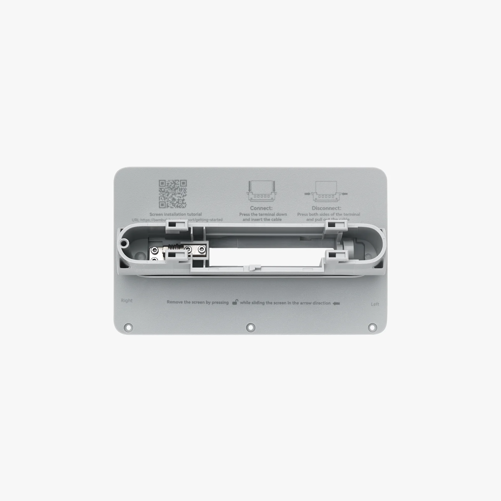 Bambu Lab DIS004 X1C Display Rear Housing with Hinge - X1,X1C,X1E