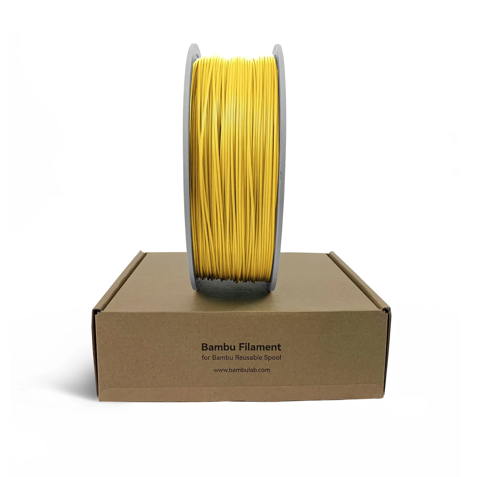 Bambu Lab A08-Y1-1.75-1000-SPL Bambu PLA Sparkle Filament - Classic Gold Sparkle - with Bambu Reusable Spool view 3