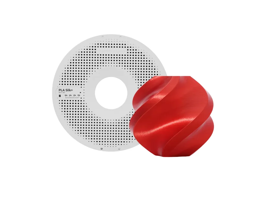 Bambu Lab A06-R0-1.75-1000-SPL Bambu PLA Silk+ - Candy Red - with Bambu Reusable Spool view 2