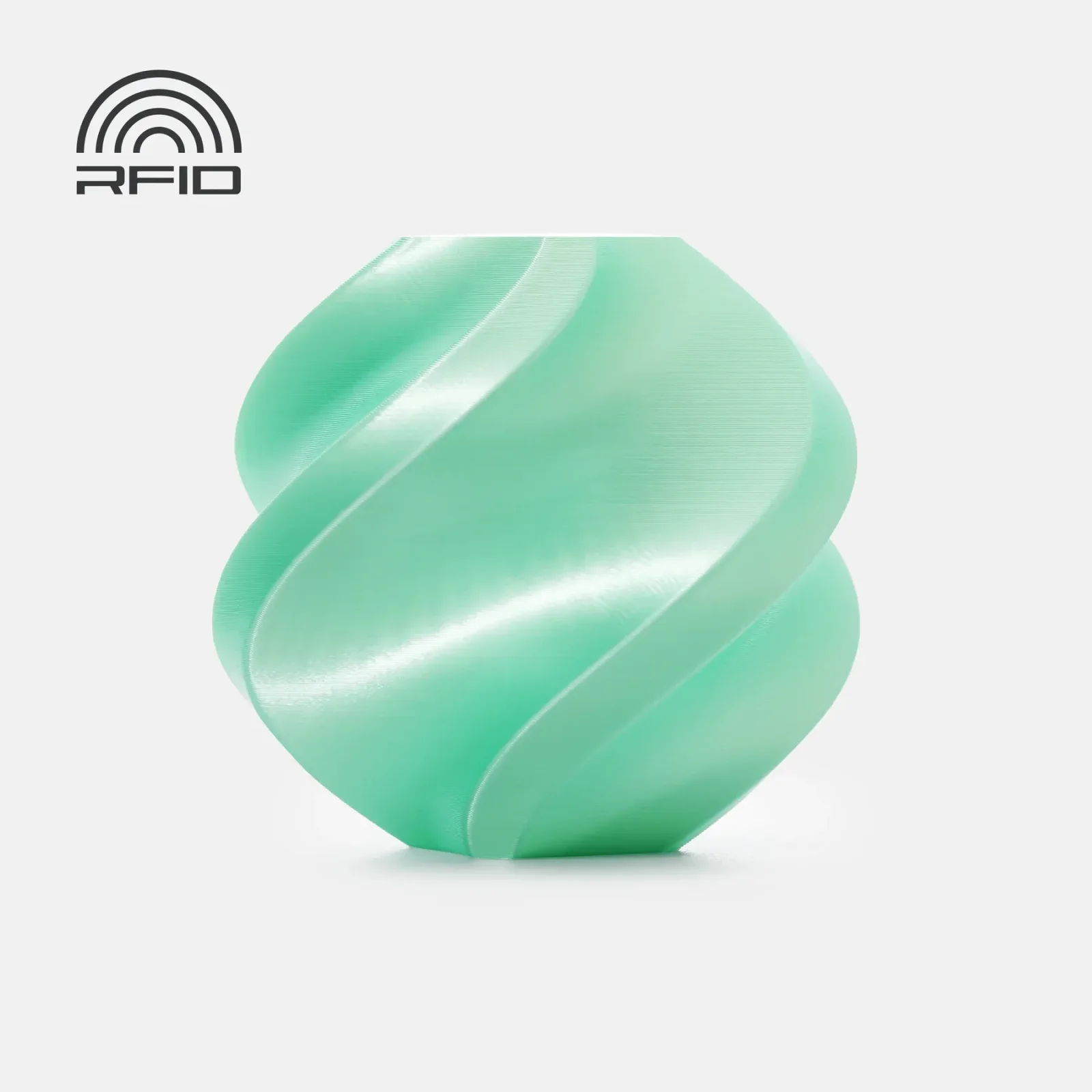 Bambu Lab A06-G1-1.75-1000-SPL Bambu PLA Silk+ - Mint - with Bambu Reusable Spool
