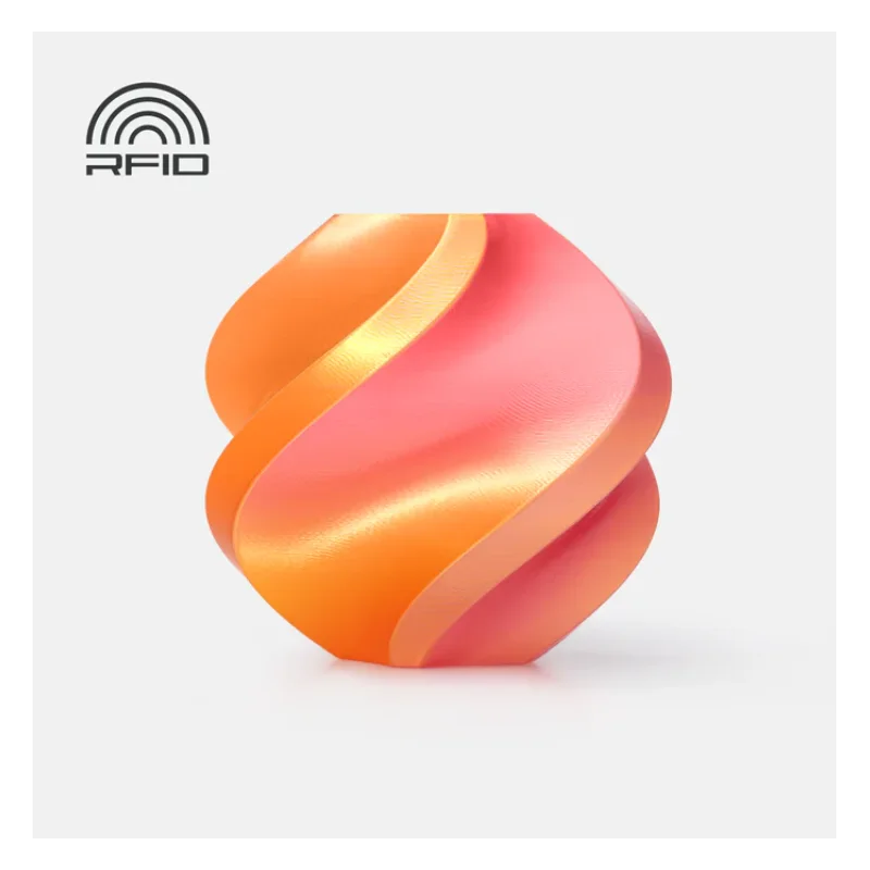 Bambu Lab A05-T1-1.75-1000-SPL Bambu PLA Silk - Gilded Rose (Pink-Gold) - with Bambu Reusable Spool
