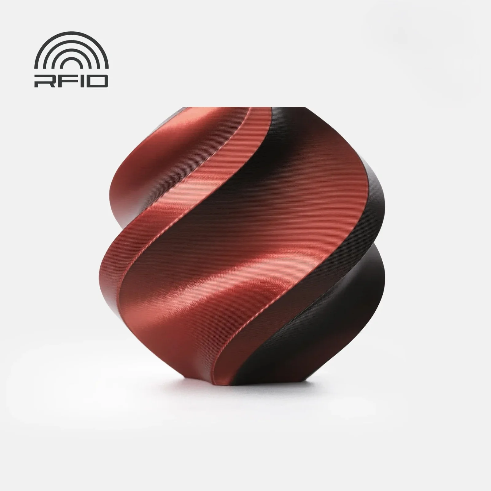 Bambu Lab A05-T5-1.75-1000-SPL Bambu PLA Silk - Velvet Eclipse (Black-Red) - with Bambu Reusable Spool
