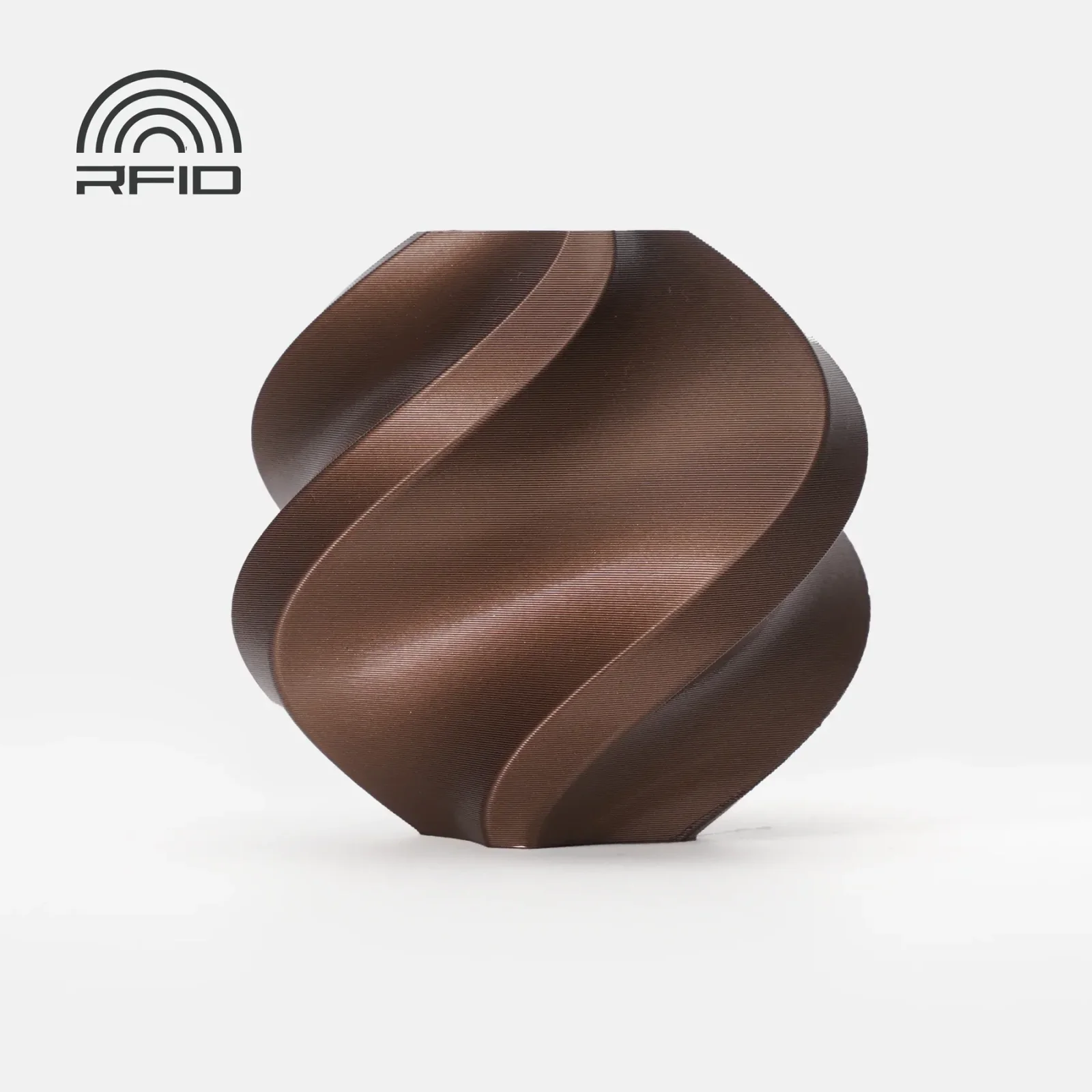 Bambu Lab A02-N3-1.75-1000-SPL Bambu PLA Metal Filament - Copper Brown Metallic - with Bambu Reusable Spool