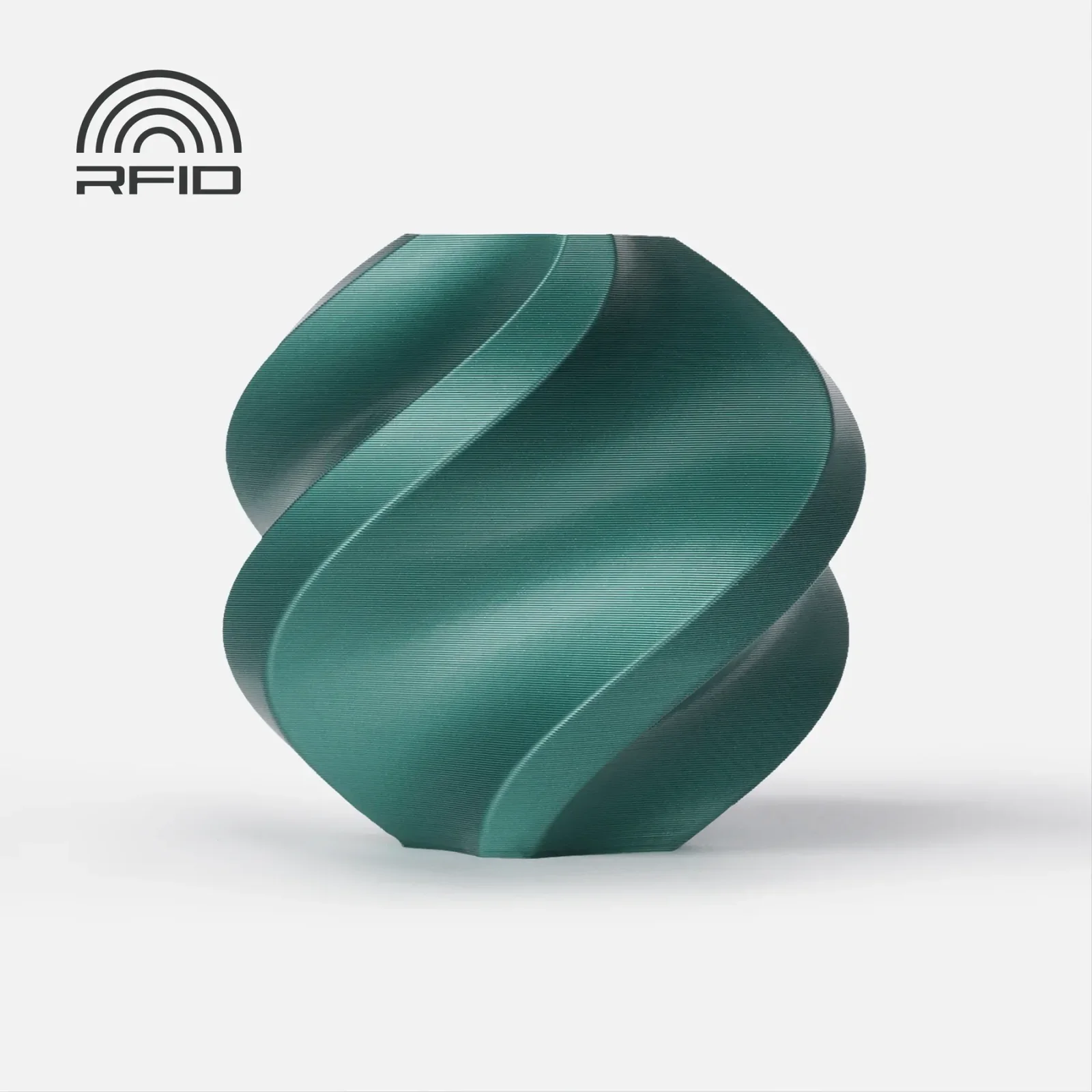 Bambu Lab A02-G2-1.75-1000-SPL Bambu PLA Metal Filament - Oxide Green Metallic - with Bambu Reusable
