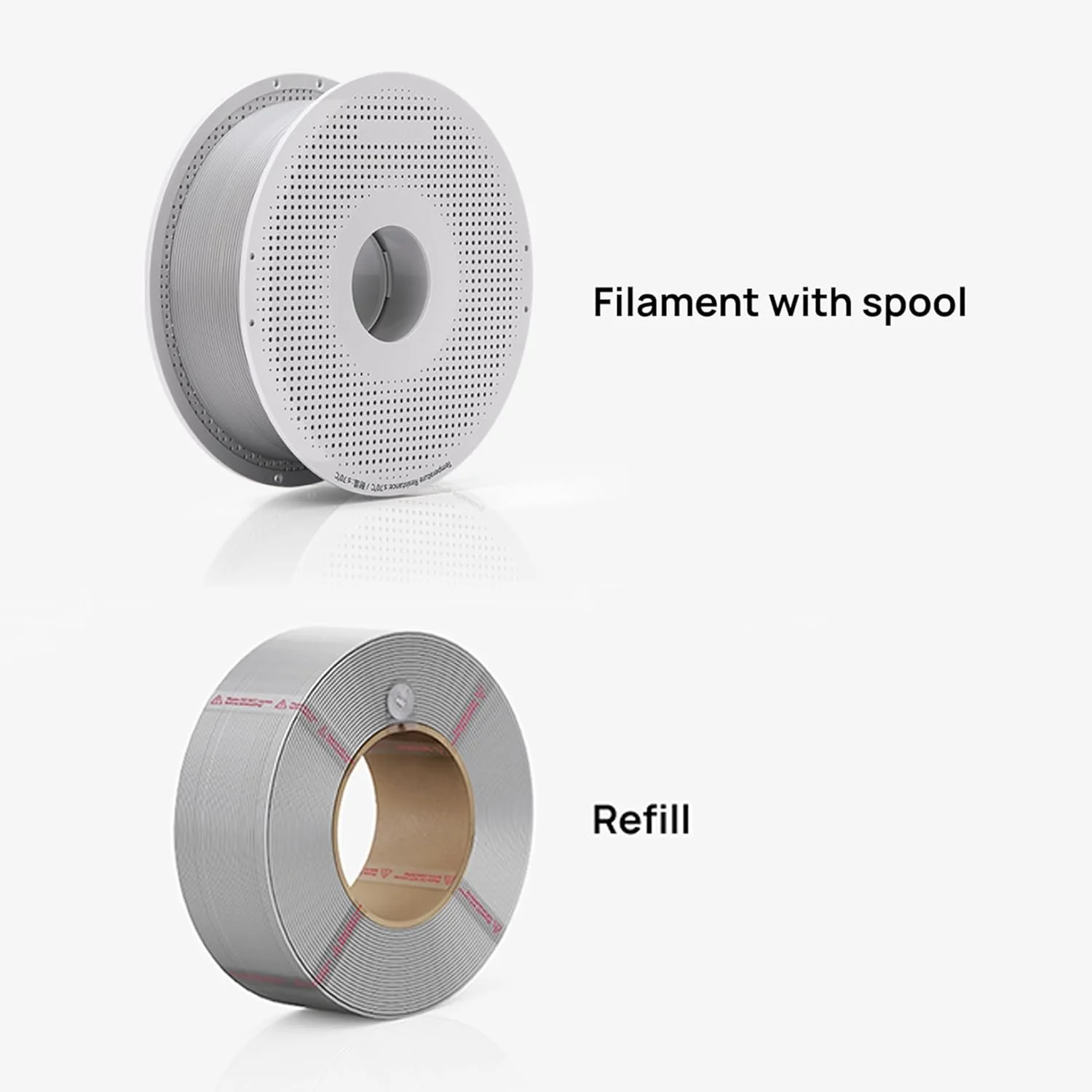 Bambu Lab G01-C0-1.75-1000-SPL Bambu PETG Translucent - Clear - with Bambu Reusable Spool view 3