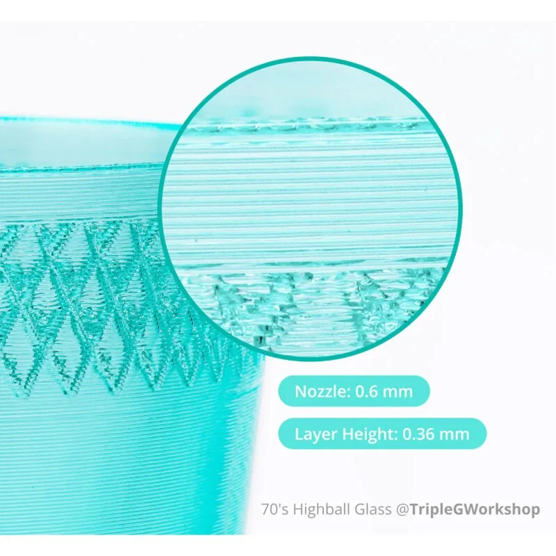 Bambu Lab G01-G1-1.75-1000-SPL Bambu PETG Translucent - Translucent Teal - with Bambu Reusable Spool view 3