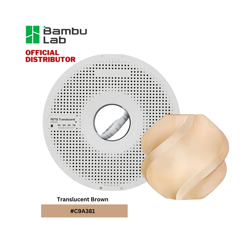 Bambu Lab G01-N0-1.75-1000-SPLFREE Bambu PETG Translucent Filament - Translucent Brown view 2