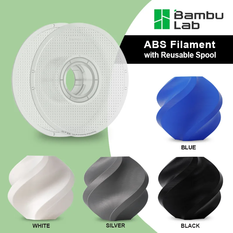 Bambu Lab B00-B6-1.75-1000-SPL Bambu ABS Filament - Navy Blue - with Bambu Reusable Spool view 2