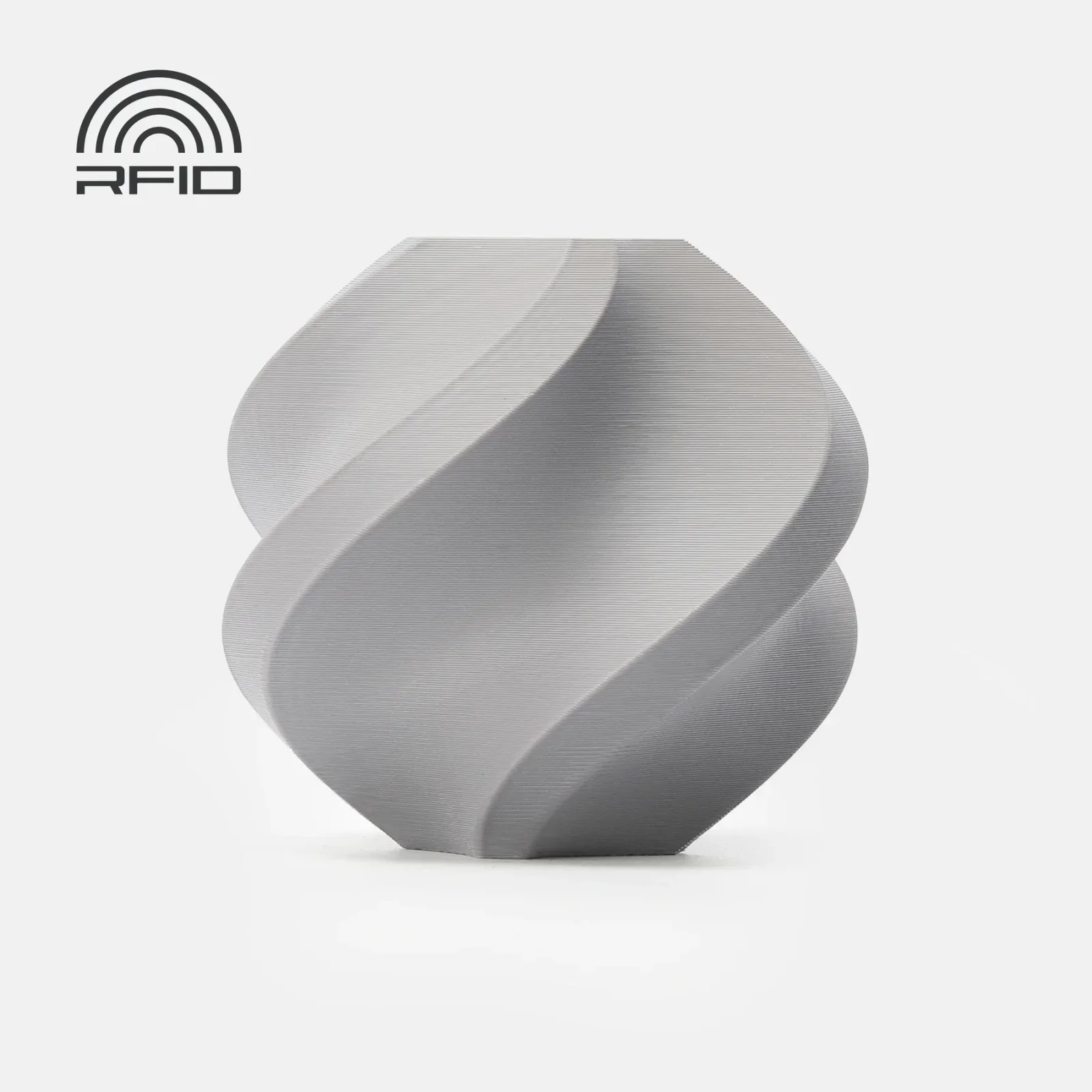Bambu Lab G02-D0-1.75-1000-SPL Bambu PETG HF Filament - Gray - with Bambu Reusable Spool