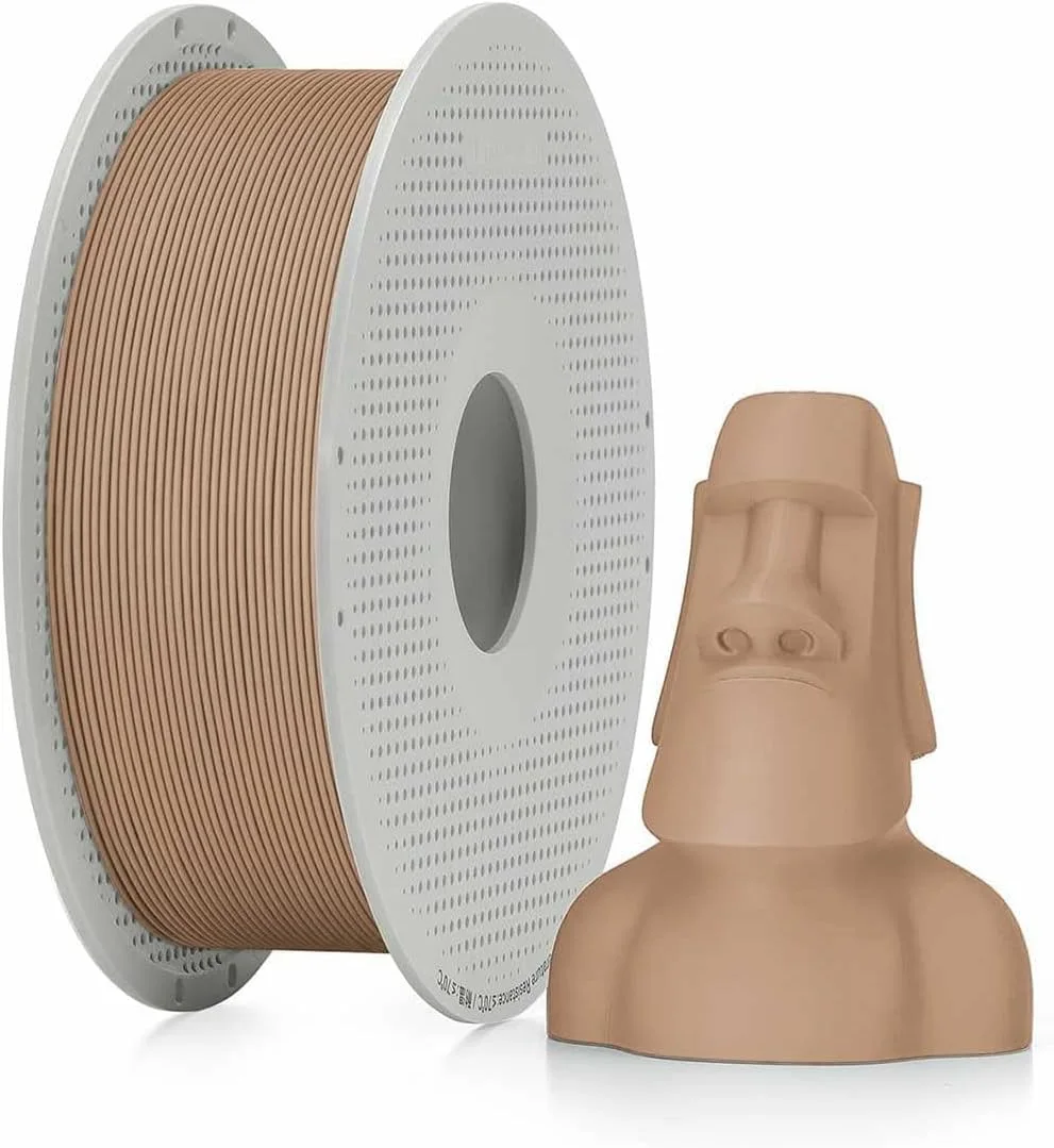Bambu Lab A01-N1-1.75-1000-SPL Bambu PLA Matte Filament - Latte Brown- with Bambu Reusable Spool view 2