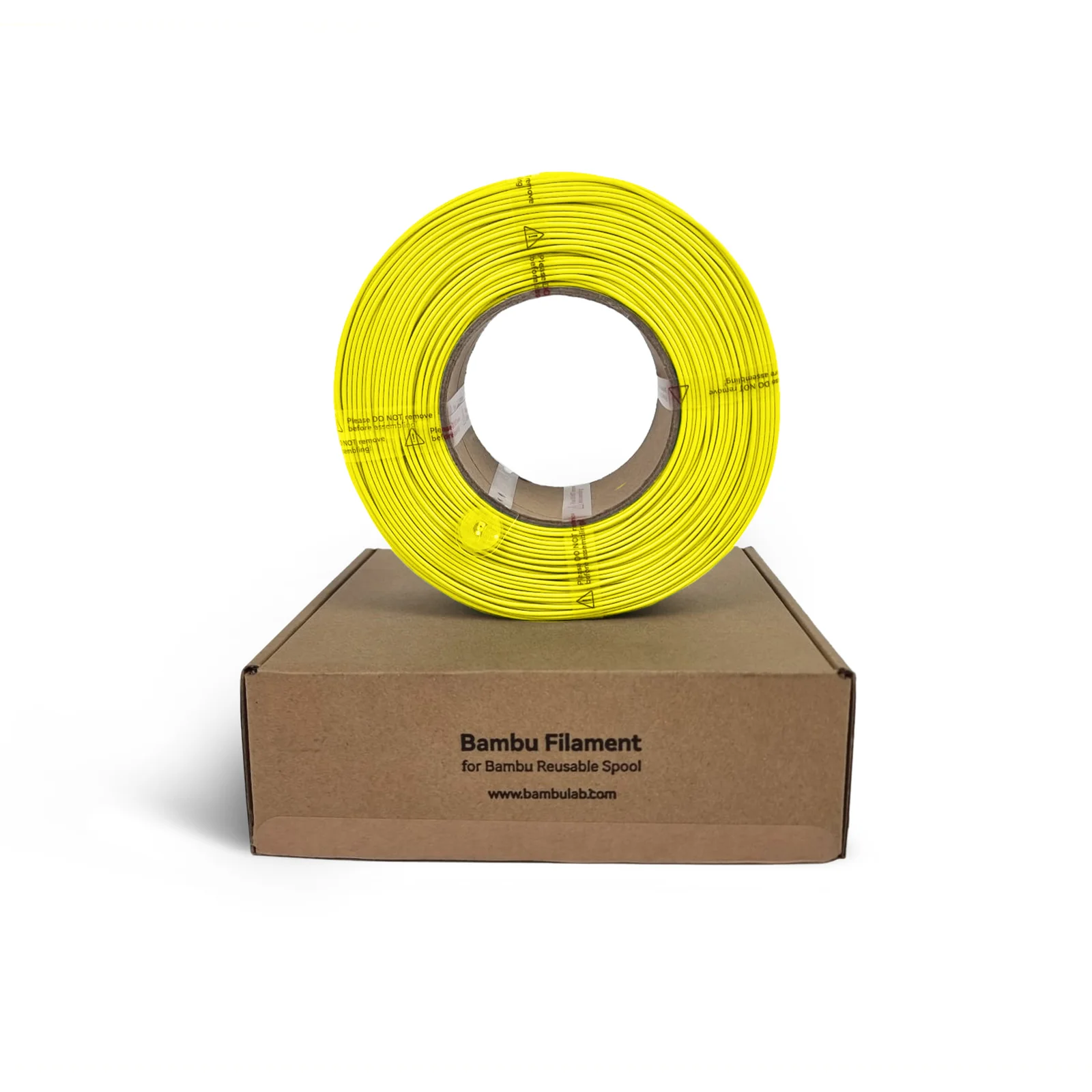 Bambu Lab A00-Y0-1.75-1000-SPLFREE Bambu PLA Basic Filament - Yellow view 2