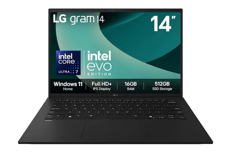 LG 14Z90T-G.AA78A3 U7 255H, 16GB, 1TB, IPS 1920x1200, gram AI, Obsidian Black