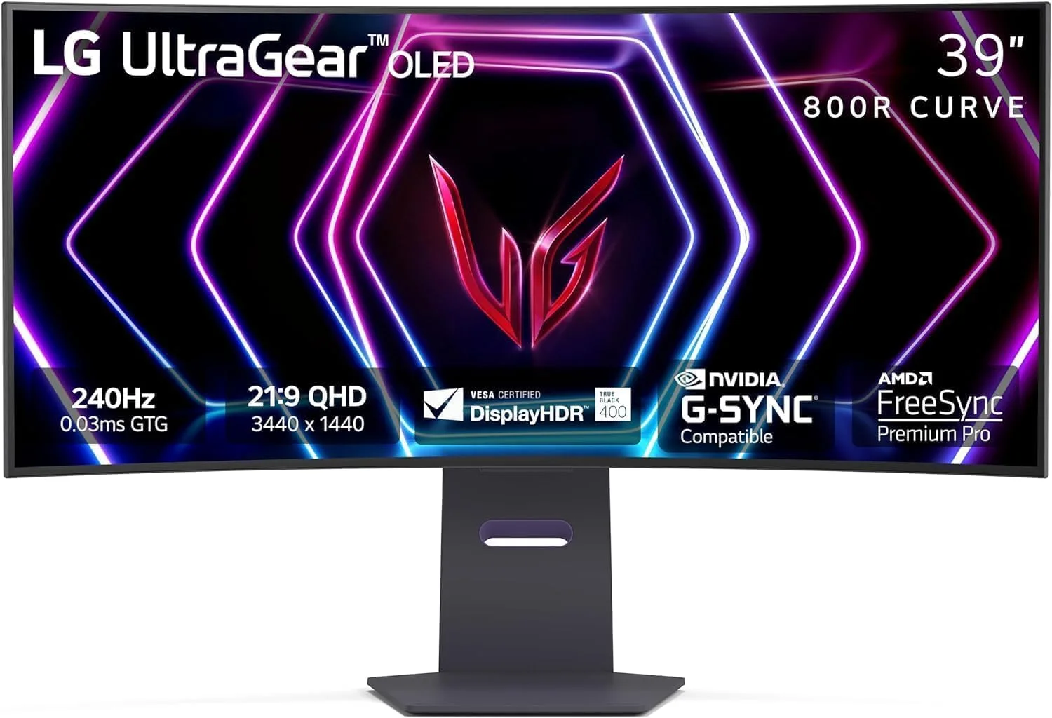 LG 39GS95QE-B Curved UWQHD OLED 240Hz 0.03ms HDR400 HAS