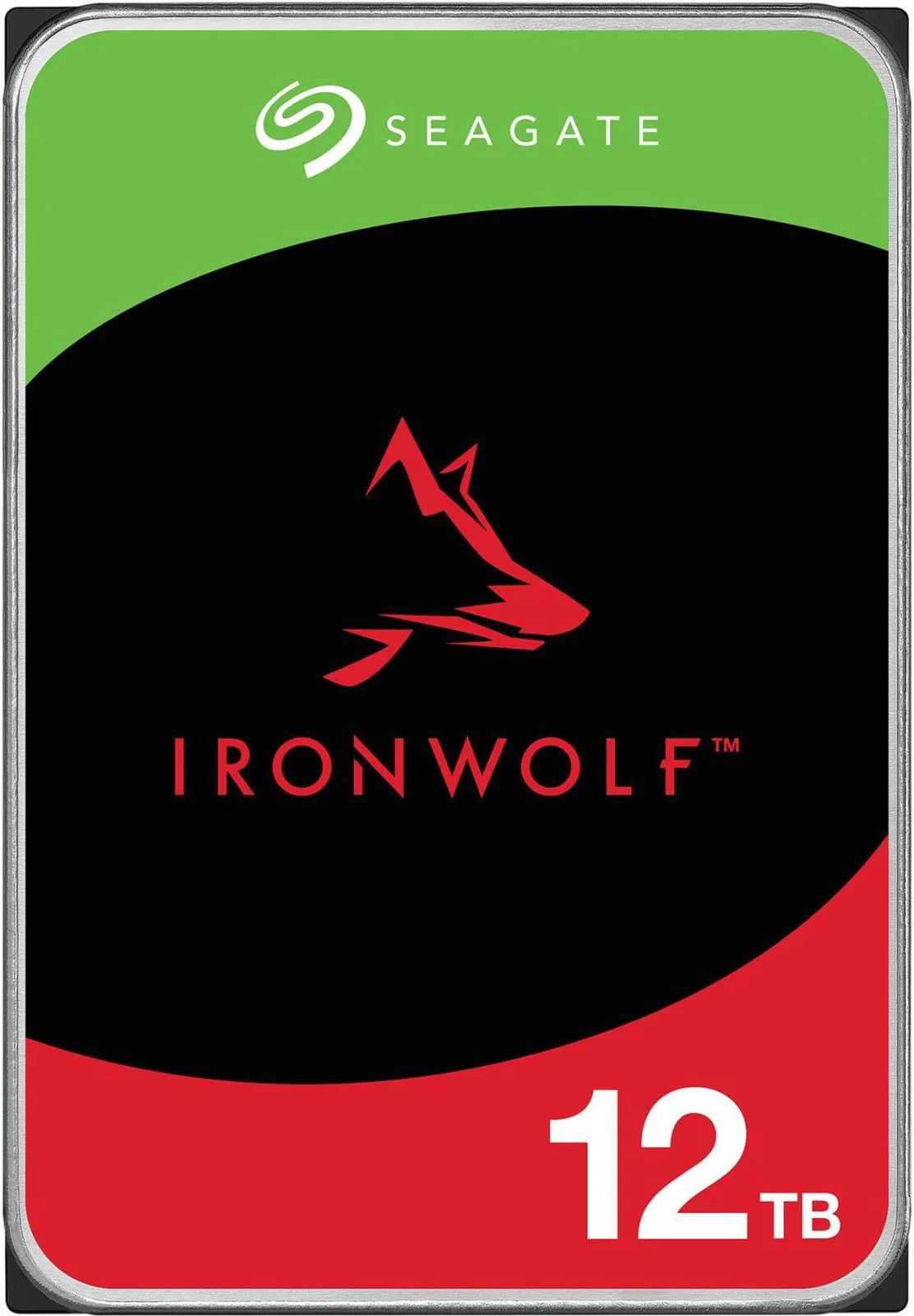 Seagate IRONWOLF 12TB NAS Seagate IronWolf ST12000VN0008 12 TB Hard Drive - 3.5" Internal - SATA (SATA/600) - Conventional Magnetic Recording (CMR) Method - 7200rpm
