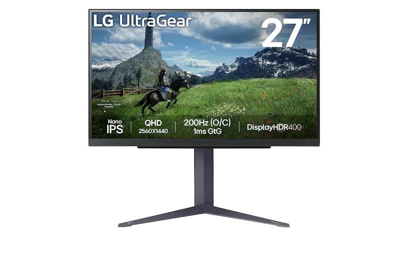 LG 27GS85Q-B QHD Nano IPS 180Hz 1ms HDR400 HAS