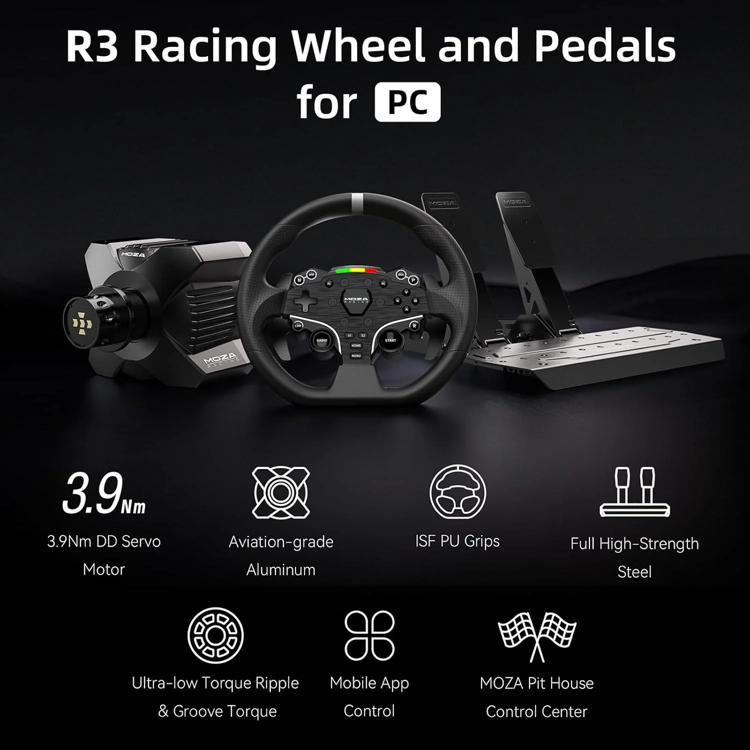 MOZA Racing RS074 MOZA Racing R3 Racing bundle for PC ONLY