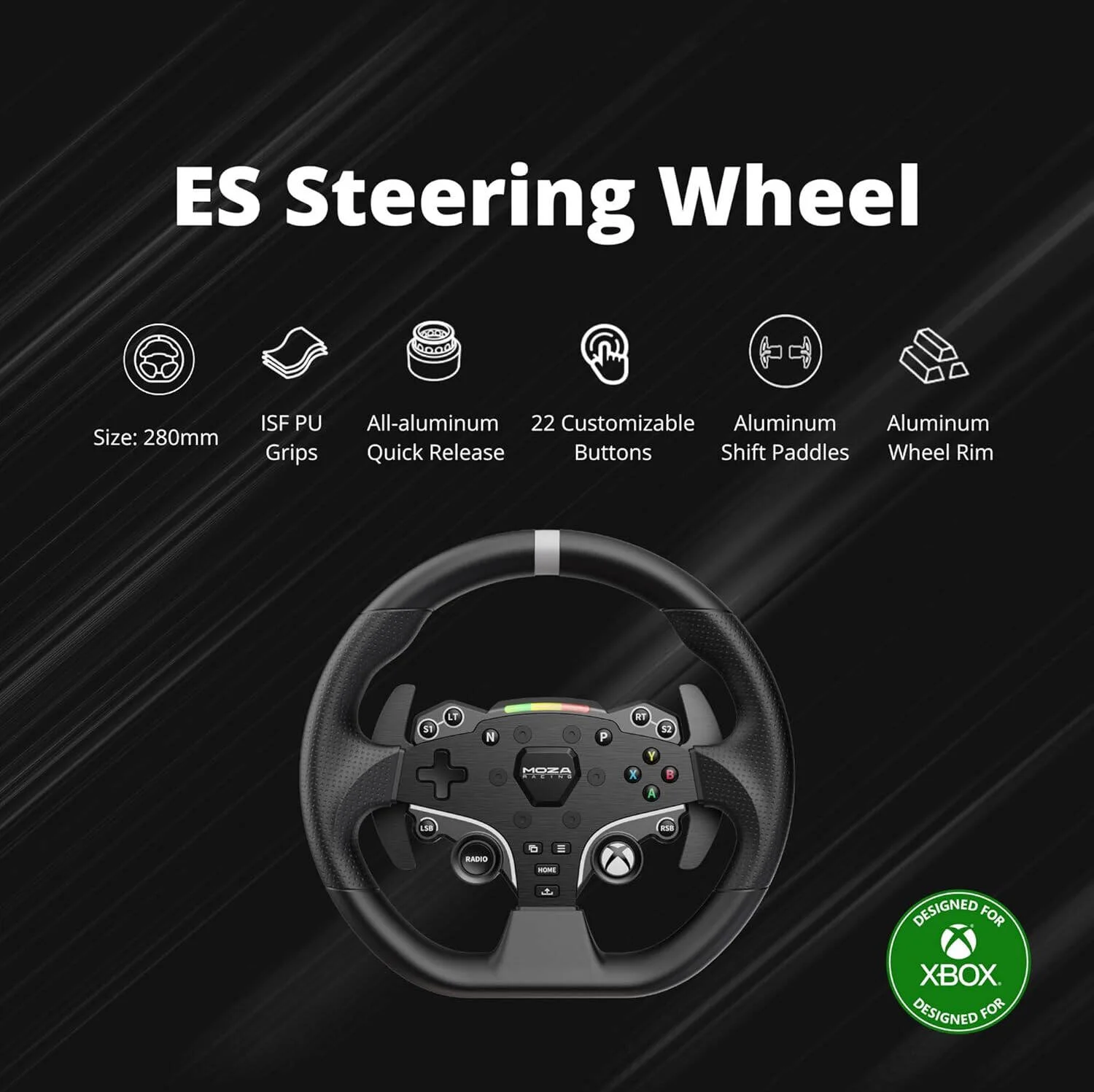 MOZA Racing RS053 MOZA Racing R3 Bundle Racing Wheel and Pedals for Xbox & PC view 3