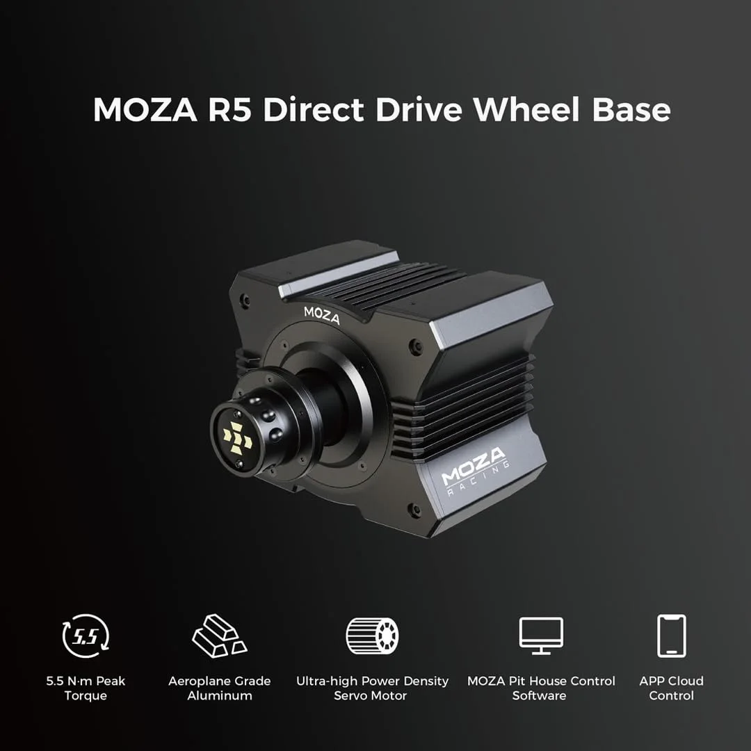 MOZA Racing RS20 MOZA Racing R5 Bundle Racing Wheel and 2 Pedals for PC view 2
