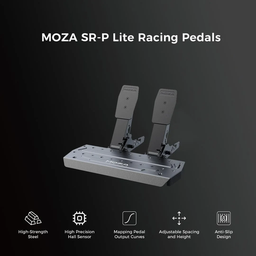 MOZA Racing RS20 MOZA Racing R5 Bundle Racing Wheel and 2 Pedals for PC view 4