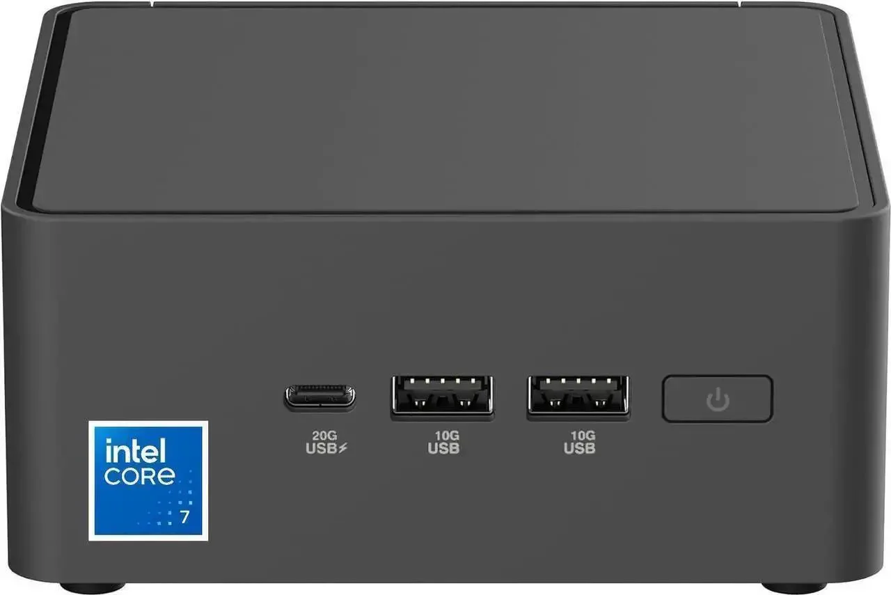 ASUS NUC 15 PRO C7-240H INTEL GRAPHICS B Asus NUC 15 Pro RNUC15CRHC700000I Barebone System - Mini PC - Socket BGA-1744 - 1 x Processor Support - 1 x Intel Core 7 240H 2.50 GHz Deca-core (10 Core) - Intel Chip - 96 GB DDR5 SDRAM Maximum RAM Support - 2 Total Memory Slots - NVMe Controller - Intel - IEEE 802.11be - Bluetooth 5.4 - Network (RJ-45) - 2 M.2 Interface(s) - 2.5 Gigabit Ethernet - Red Hat Enterprise Linux Supported Operating System