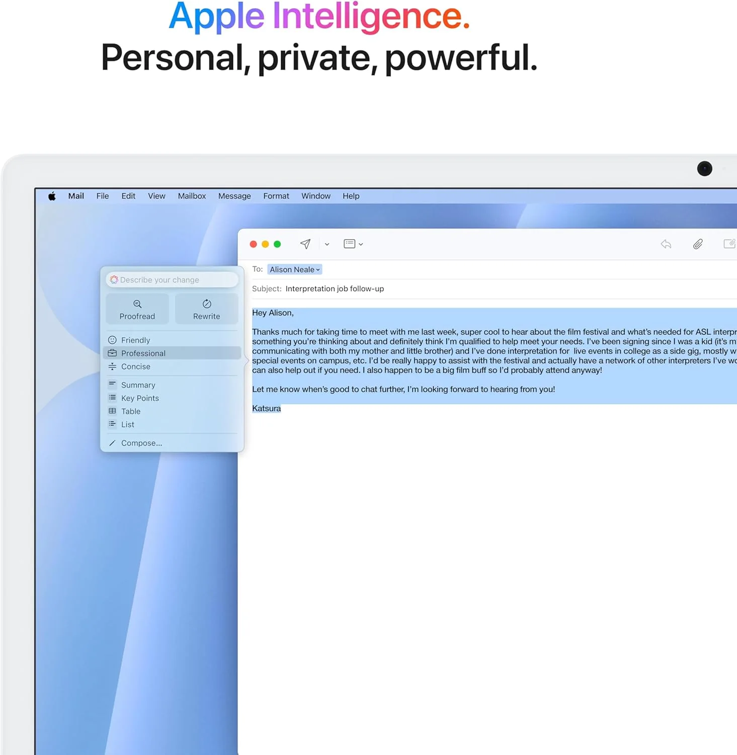 Apple IMAC 24 BLU/10CCPU/10CGPU/16GB/512-E&E 24-inch iMac with Retina 4.5K display: Apple M4 chip with 10‑core CPU and 10‑core GPU, 16GB, 512GB SSD - Blue view 4