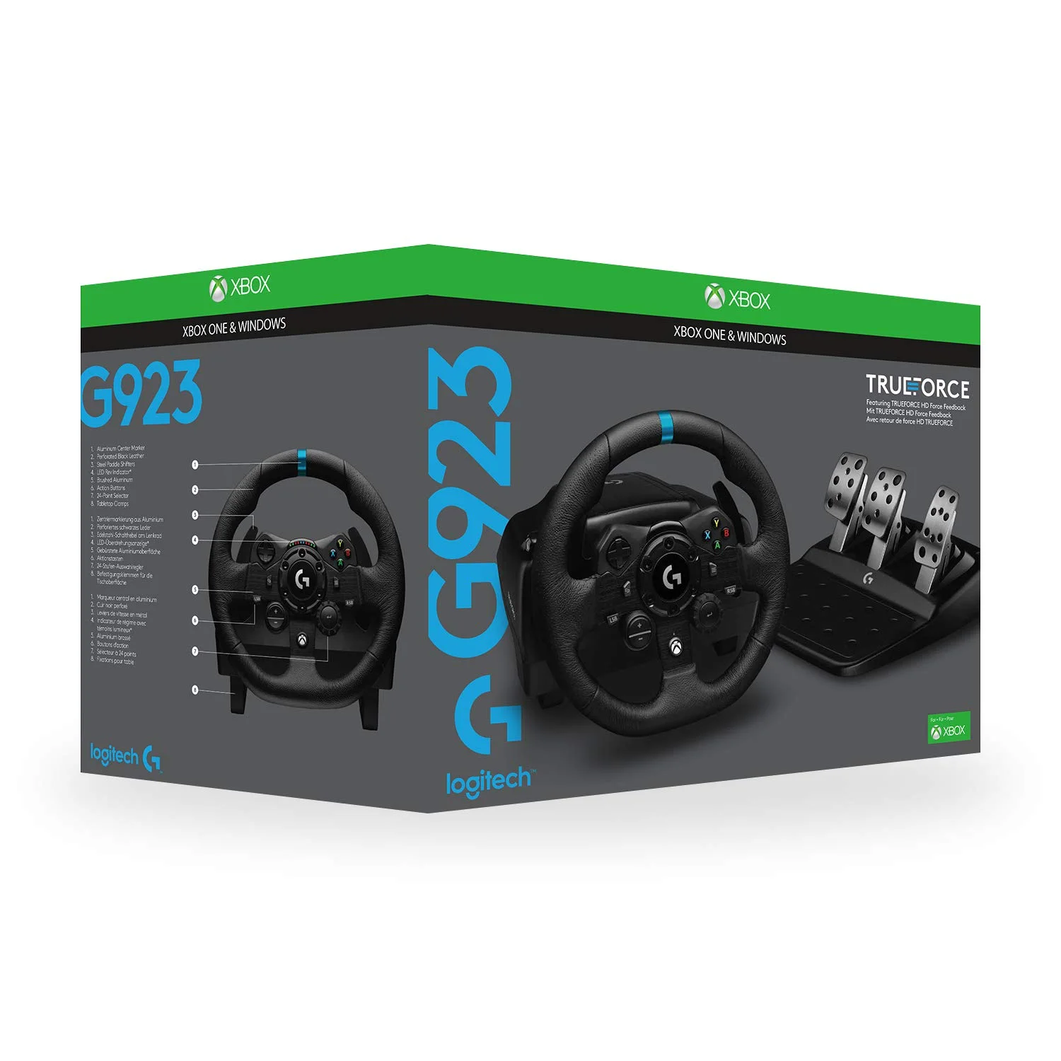 Logitech 941-000164 LOGITECH G923 TRUEFORCE SIM RACING WHEEL (2Y)