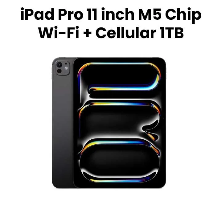 Apple IPAD PRO 11 WF CL 1TB SBNT-B&E 11-inch iPad Pro Wi‑Fi + Cellular 1TB with nano-texture glass - Space Black