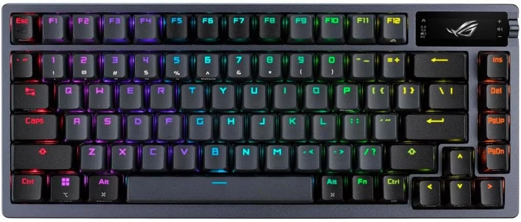 ASUS 90MP031B-BKUA01 ASUS ROG AZOTH 75% Wireless Gaming Custom Keyboard - Black - ROG NX Storm Switch