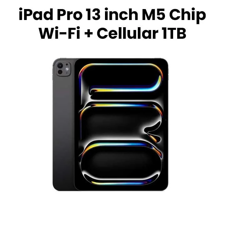 Apple IPAD PRO 13 WF CL 1TB SBLK-B&E 13-inch iPad Pro Wi‑Fi + Cellular 1TB with standard glass - Space Black