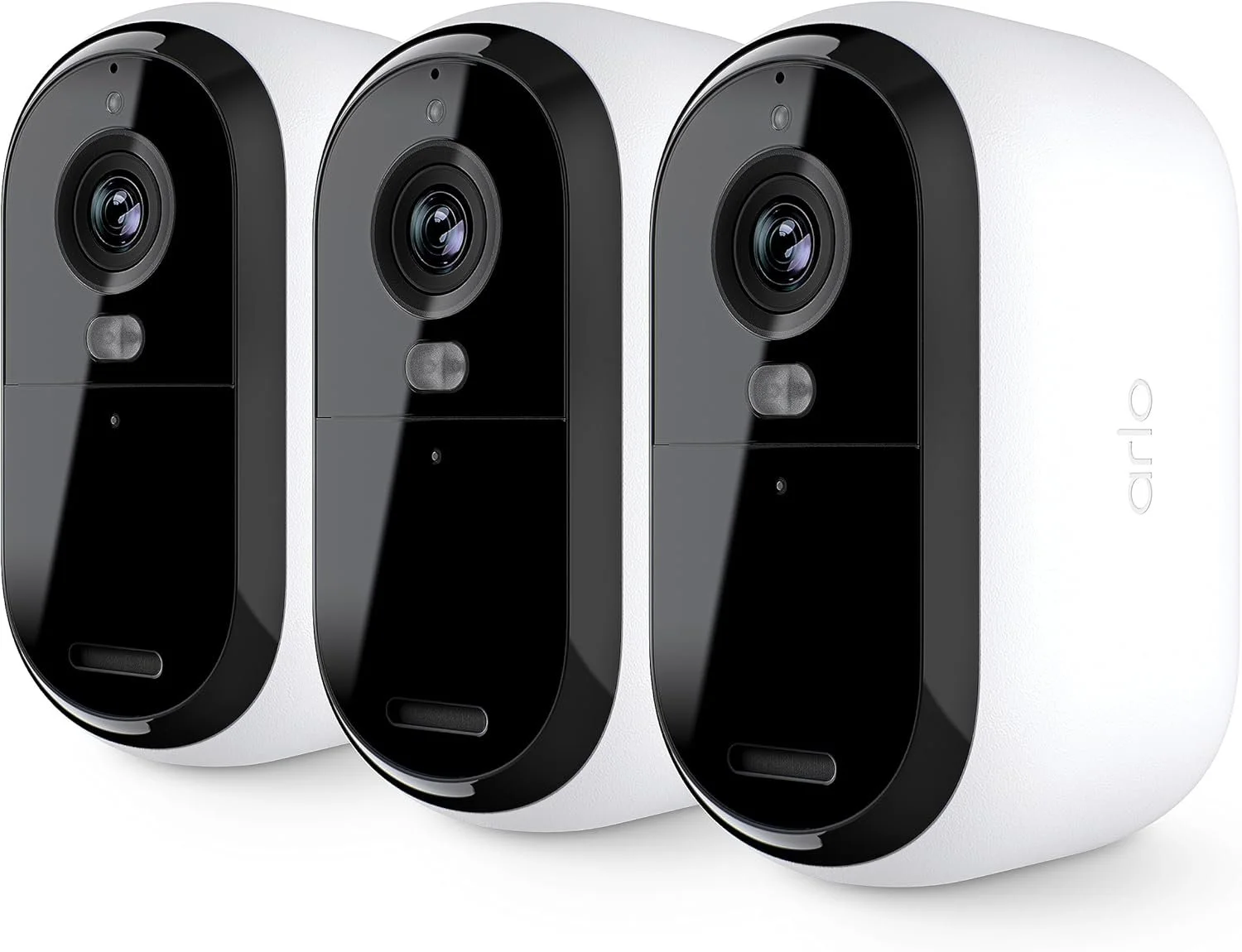 Arlo (VMC3050 + VMA3900) X 03 Arlo Essential VMC3050 2K Outdoor Security Camera with Power Over Ethernet Adapter (PoE) 3 Pack