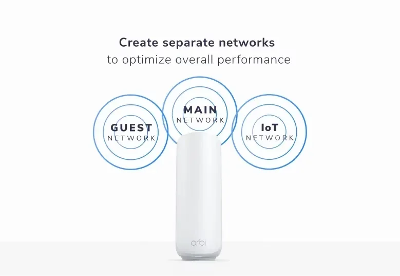 Netgear RBE372 NETGEAR Orbi 370 Dual-Band WiFi 7 Mesh System - BE5000 5Gbps - 2-Pack view 4