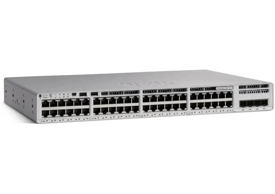 Cisco C9200L 48-port PoE+ 4 x 1G w/Meraki Cisco Meraki Catalyst 9200 C9200L-48P-4G-M 48 Ports Manageable Ethernet Switch - Gigabit Ethernet - 1000Base-T, 1000Base-X - 3 Layer Supported - 4 SFP Slots - 1.44 kW PoE Budget - Twisted Pair - PoE Ports - 1U - Rack-mountable
