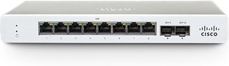 Cisco Meraki MS130-8P Cloud Managed 8GE 120W Meraki MS MS130-8P-HW 8 Ports Manageable Ethernet Switch - Gigabit Ethernet - 10/100/1000Base-T, 1000Base-X - 2 Layer Supported - 2 SFP Slots - 120 W PoE Budget - Optical Fiber, Twisted Pair - PoE Ports - Rack-mountable - Lifetime Limited Warranty