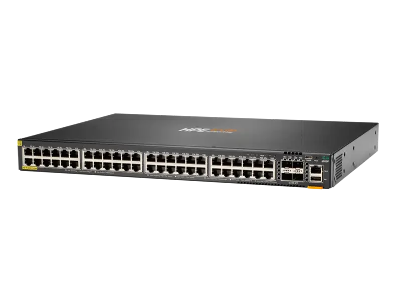 Hewlett Packard Enterprise ARUBA 6200F 48G CL4 4SFP+370W SWCH HPE CX 6200 48 Ports Manageable Ethernet Switch - 3 Layer Supported - Modular - Twisted Pair, Optical Fiber - PoE Ports
