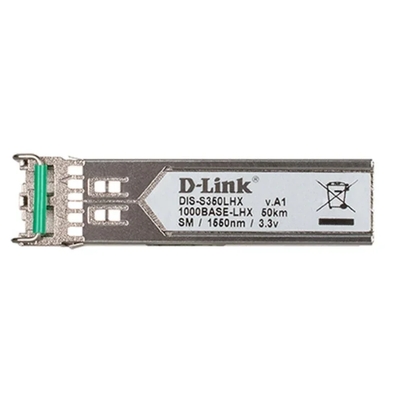 D-Link DIS-S350LHX 1000BASE-LHX Single-Mode SFP Transceiver (50km, -40~85°C Operating Temperature Range)